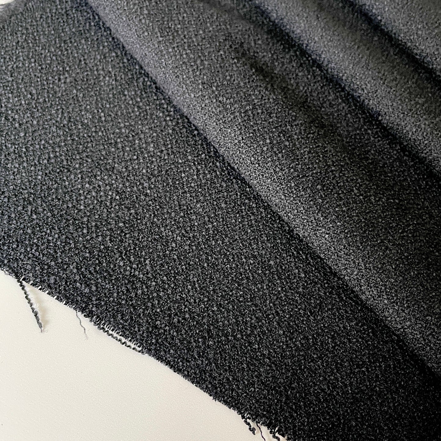 Black bouclé (Cotton tweed)