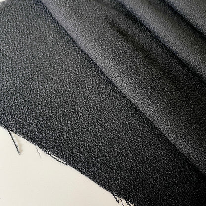 Black bouclé (Cotton tweed)